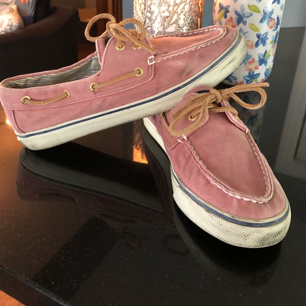 Coral Sperry Top Siders
